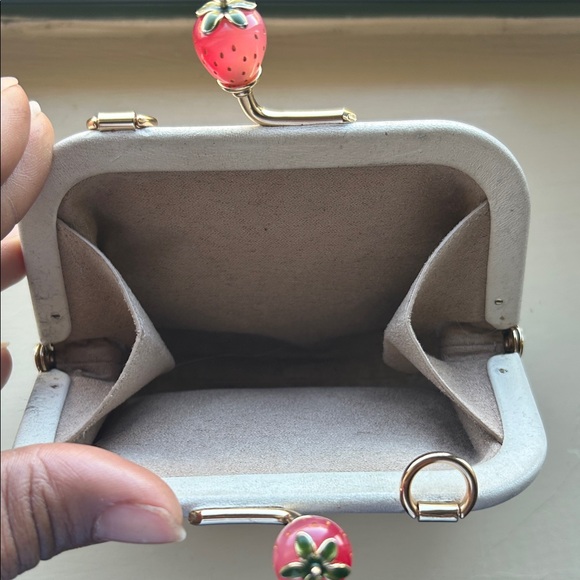 Coach White Coin Purse with Strawberry Design - Picture 4 of 5